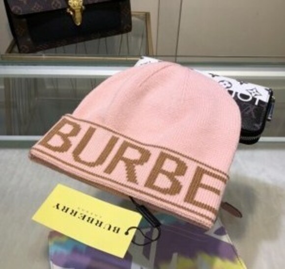 Burberry Tops - Burberry Logo Knit Beanie Pink